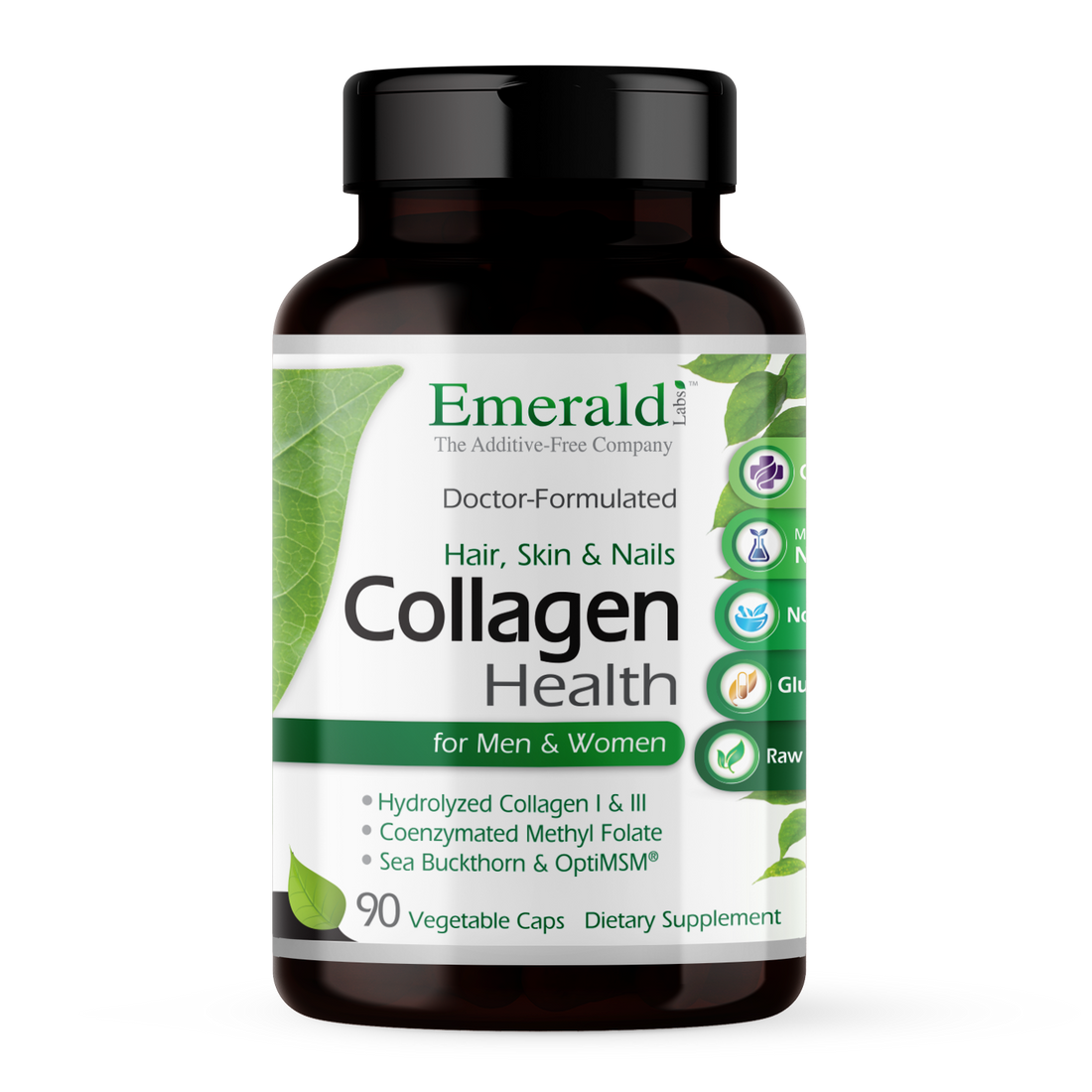 Emerald Labs - Collagen Health For Hair Skin &amp; Nails - 90 Veg Capsules