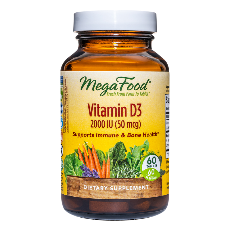 Megafood - Vitamin D3 2000 IU - 60 Tablets