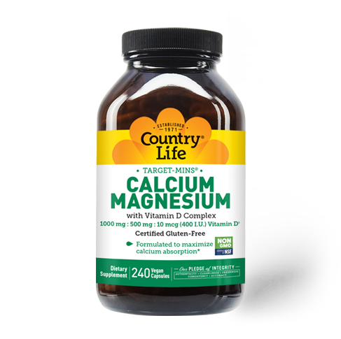 Country Life - Calcium Magnesium With Vitamin D Complex - 240 Tablets