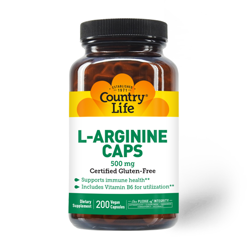 Country Life - Arginine 500 mg - 200 Capsules