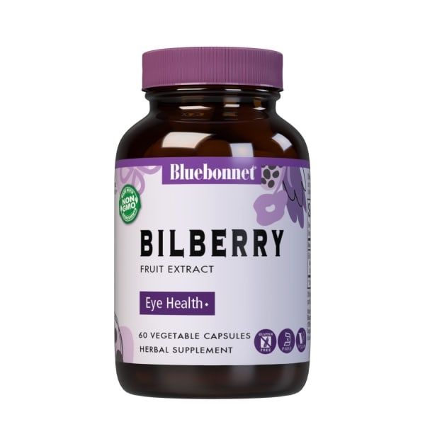 Bluebonnet - Bilberry Fruit Extract - 60 Veg Capsules