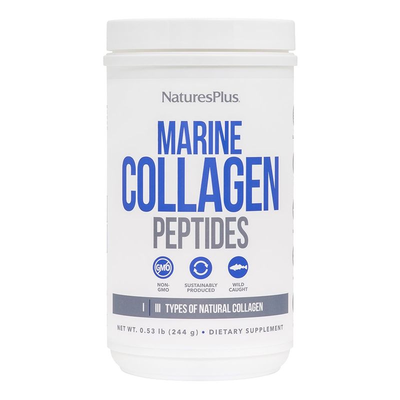 Natures Plus - Collagen Peptides Marine - 244 grams