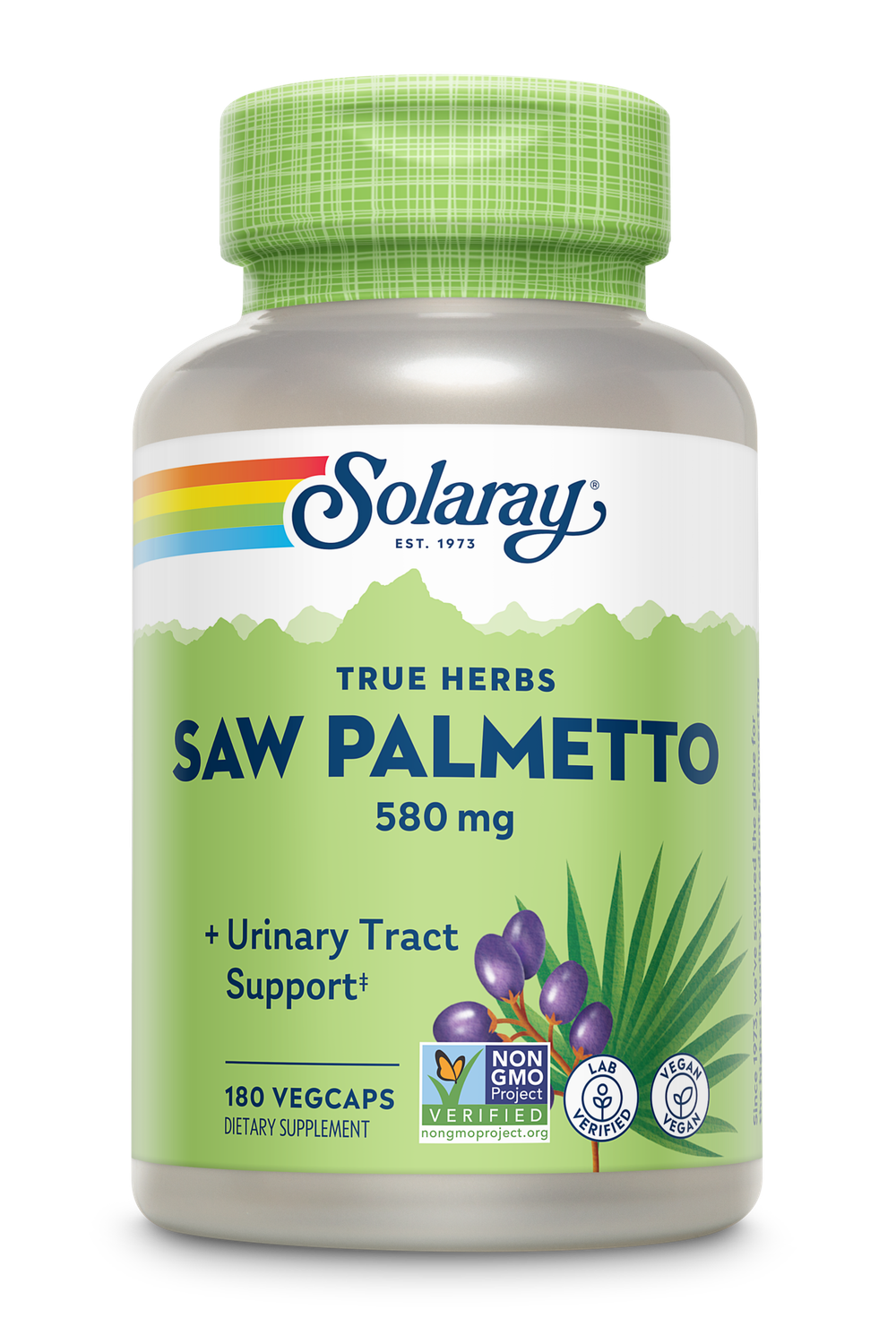 Solaray - Saw Palmetto Berries - 180 Capsules