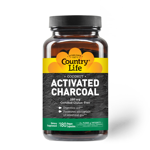 Country Life - Charcoal - 180 Veg Capsules