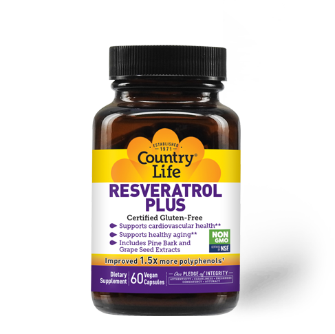 Country Life - Resveratrol Plus - 60 Veg Capsules