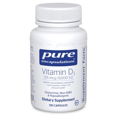 Pure Encapsulations - Vitamin D3 5,000 IU - 120 Veg Capsules