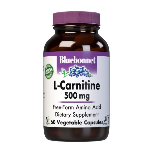 Bluebonnet - L-Carnitine 500 mg - 60 Veg Capsules