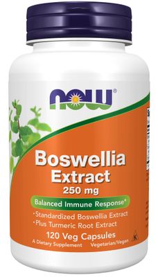 Now - Boswellia Extract 250 mg - 120 Veg Capsules