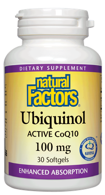 Natural Factors - Ubiquinol Active Coq10 100 mg - 30 Softgels