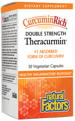 Natural Factors - Curcuminrich Double Strength Theracurmin - 30 Veg Capsules Natural Factors - Curcuminrich Double Strength Theracurmin - 30 Veg Capsules