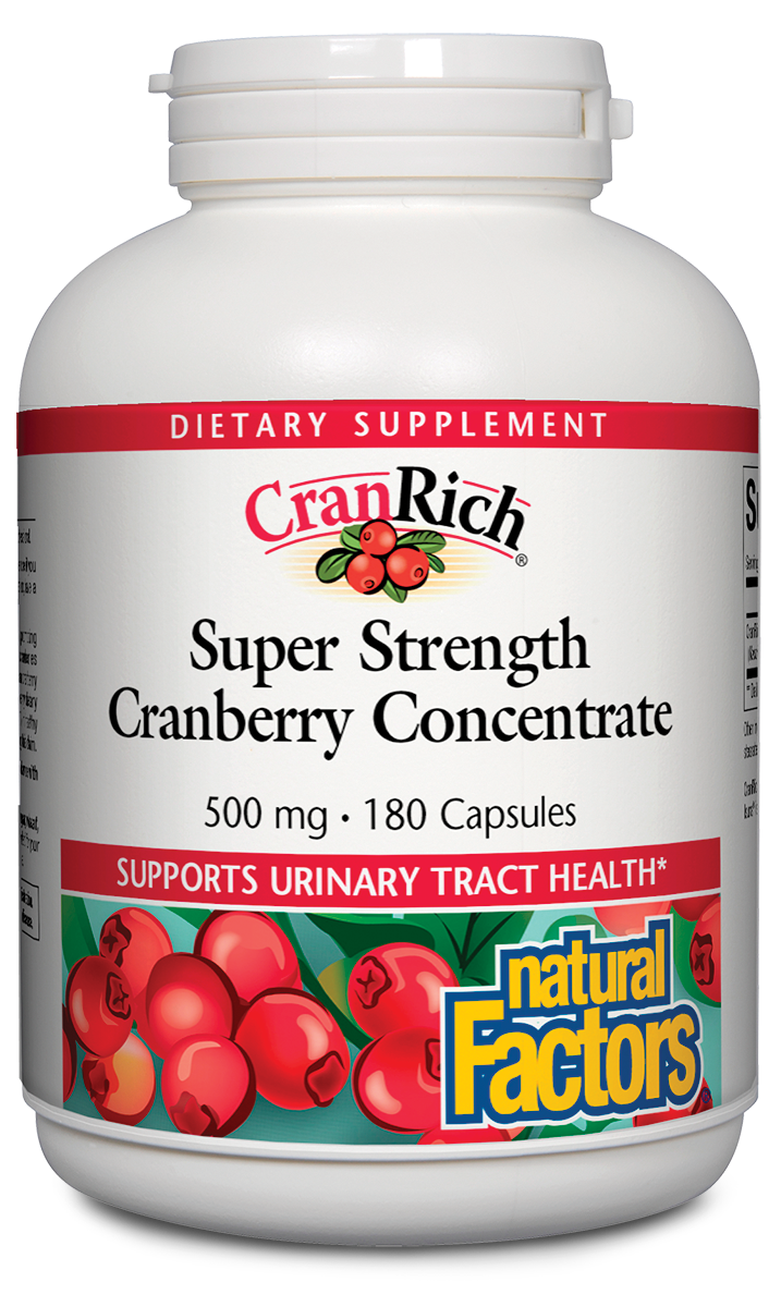 Natural Factors - Cranrich 500 mg - 180 Capsules