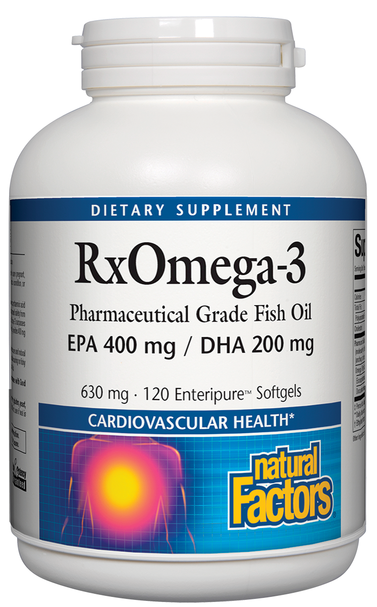 Natural Factors - Rx Omega-3 Epa 400 mg Dha 200 mg Enteripure - 120 Softgels