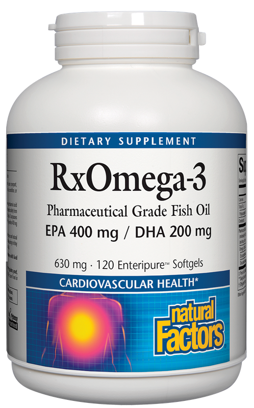 Natural Factors - Rx Omega-3 Epa 400 mg Dha 200 mg Enteripure - 120 Softgels