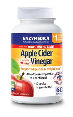 Enzymedica - Apple Cider Vinegar With Mothe - 60 Capsules