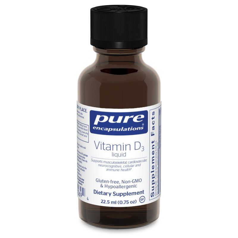 Pure Encapsulations - D3 Liquid 1000 IU Per Drop - 22.5 mL
