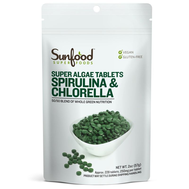 Sunfood - Spirulina &amp; Chlorella - 4 oz