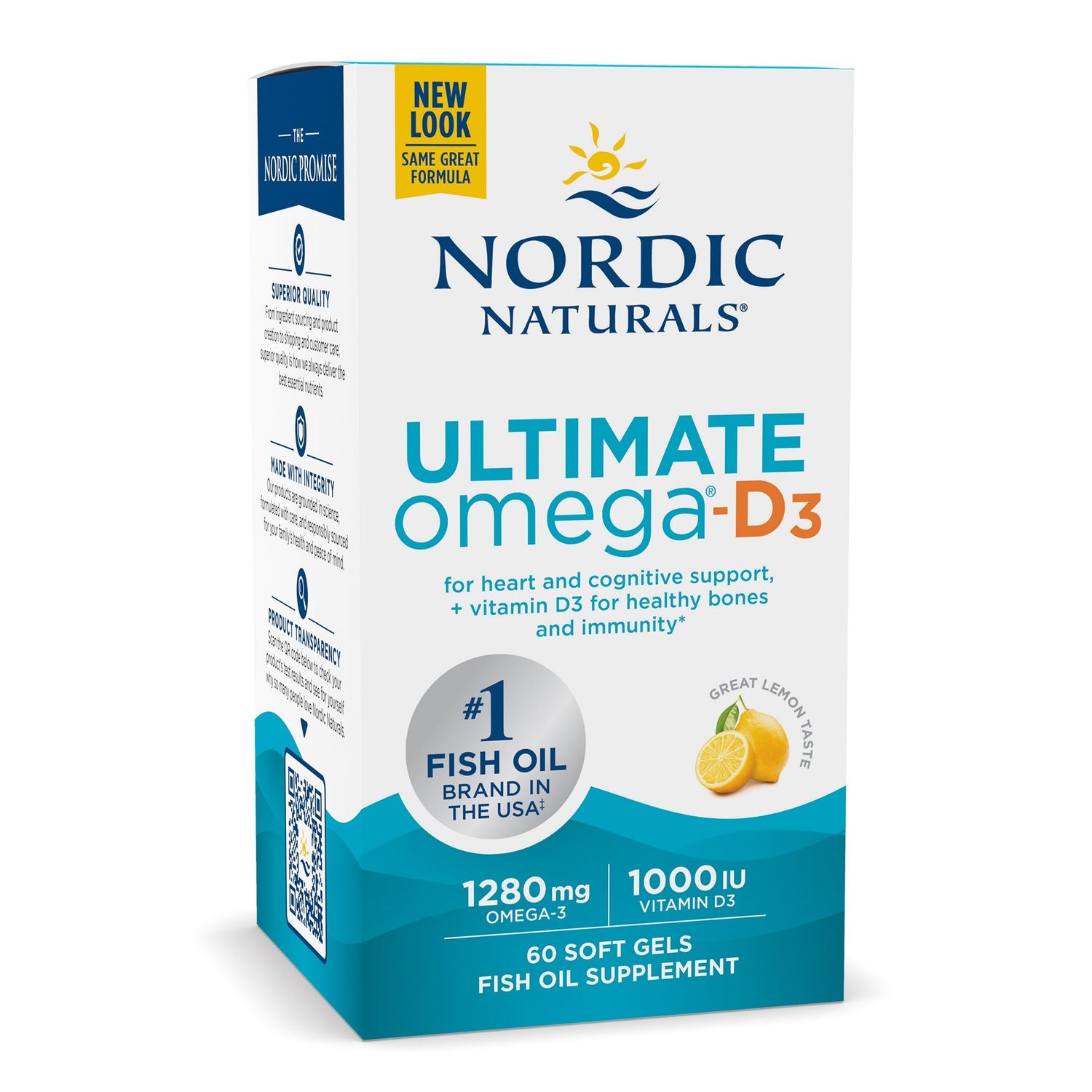 Nordic Naturals - Ultimate Omega-D3 Lemon - 60 count