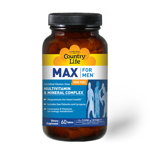 Country Life - Max For Men Multivitamin and Mineral - 60 Tablets