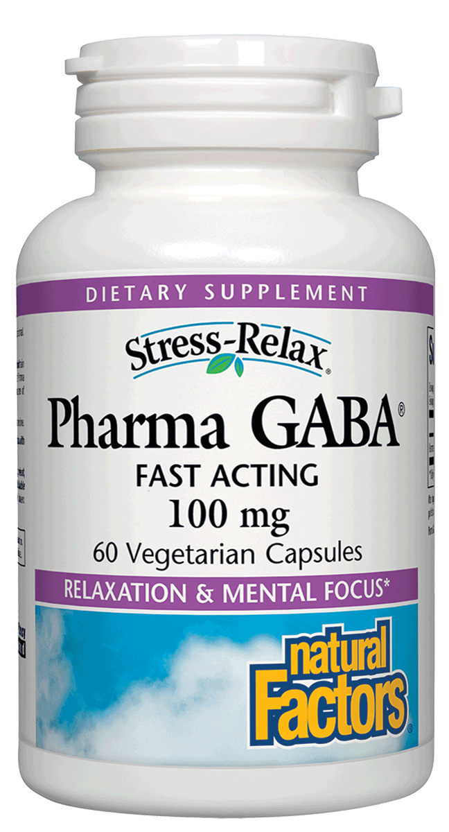 Natural Factors - Stress-Relax Pharma Gaba - 60 Capsules