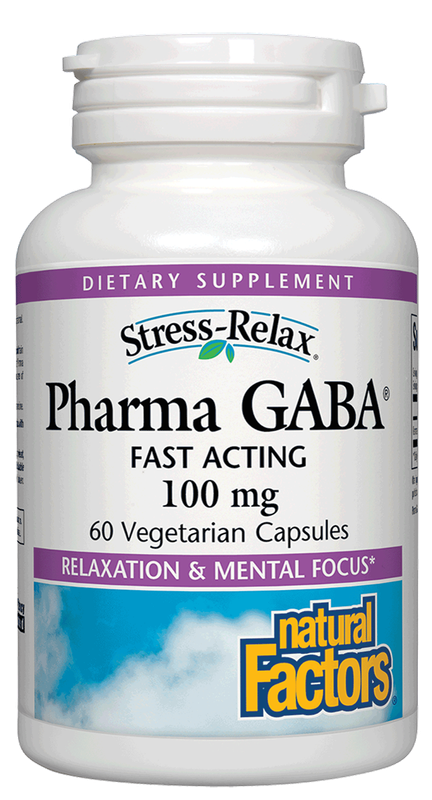 Natural Factors - Stress-Relax Pharma Gaba - 60 Capsules
