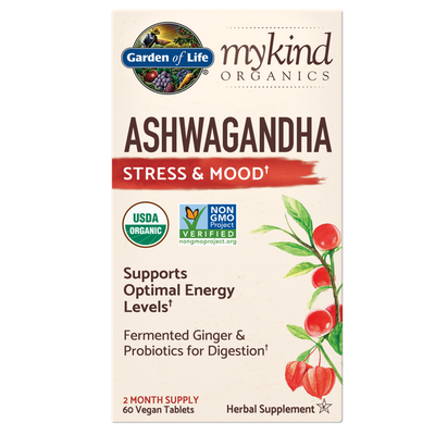 Garden of Life - Mykind Organics Ashwagandha - 60 Veg Tablets