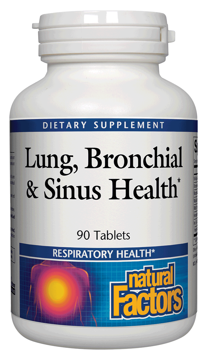 Natural Factors - Lung, Bronchial &amp; Sinus - 90 Tablets