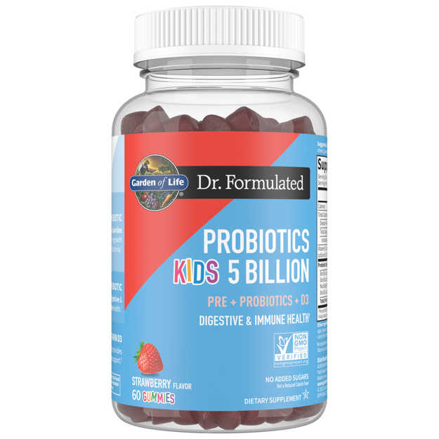 Garden of Life - Dr. Formulated Probiotics Kids 5 Billion Strawberry - 60 Gummies