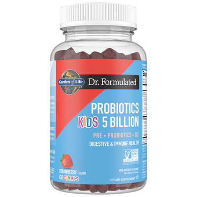 Garden of Life - Dr. Formulated Probiotics Kids 5 Billion Strawberry - 60 Gummies