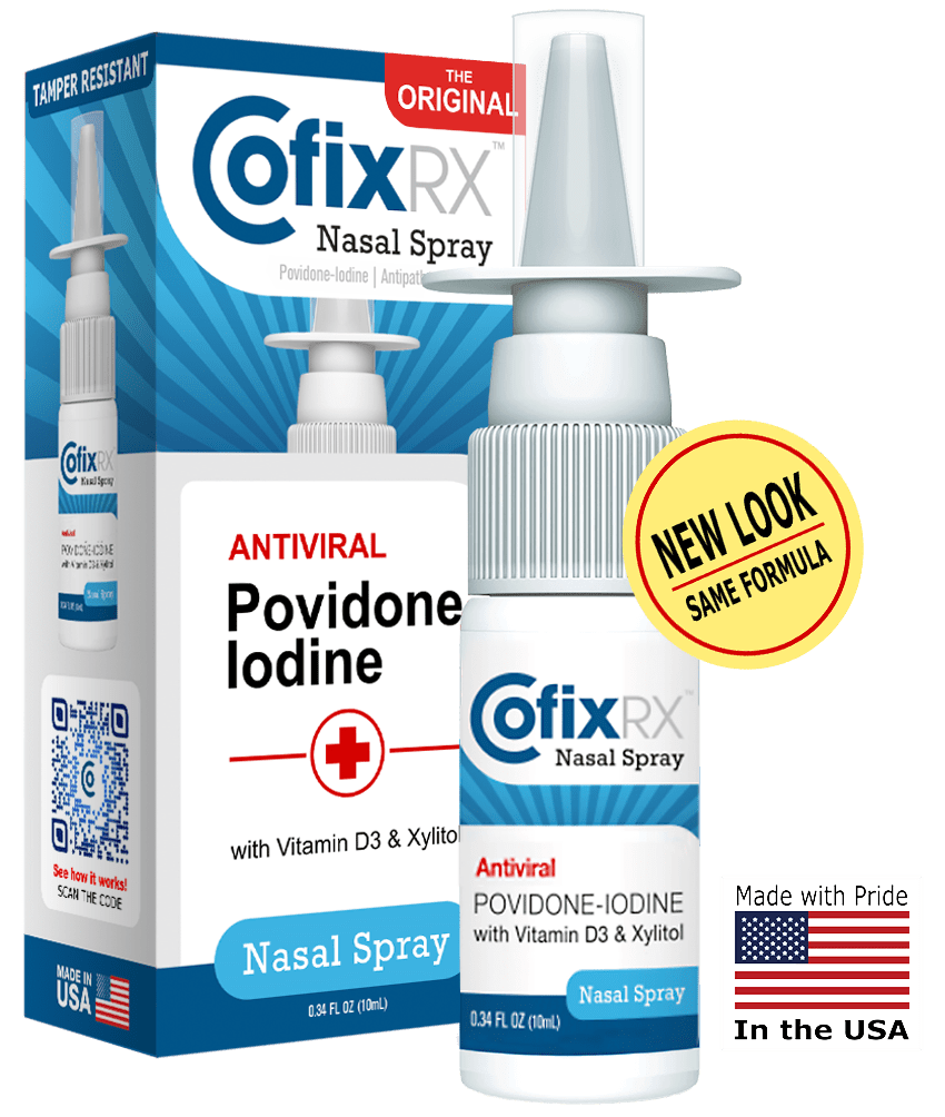 CofixRX - Povidone Iodine Nasal Cleanse Spray - 10 mL