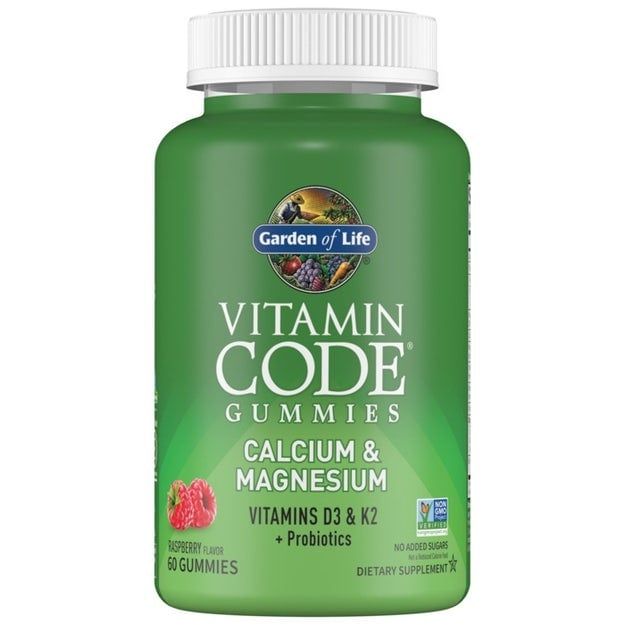 Garden of Life - Vitamin Code Calcium Magnesium Raspberry - 60 Gummies