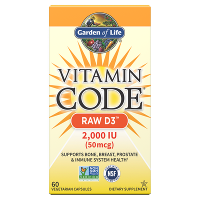 Garden of Life - Vitamin Code Raw D3 - 60 Capsules Garden of Life - Vitamin Code Raw D3 - 60 Capsules