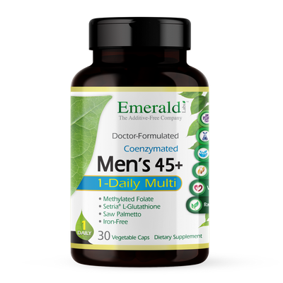 Emerald Labs - Men's 45+ 1 Daily Multivitamin - 30 Veg Capsules Emerald Labs - Men's 45+ 1 Daily Multivitamin - 30 Veg Capsules