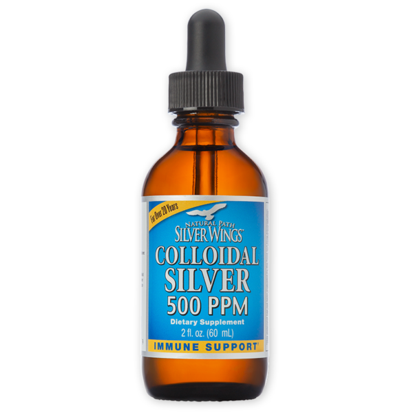 Natural Path Silver Wings - Colloidal Silver 500 PPM - 2 oz