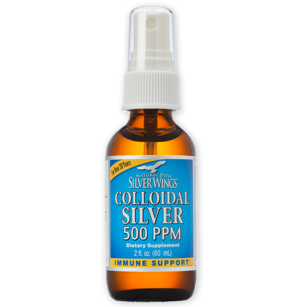 Natural Path Silver Wings - Colloidal Silver 500 PPM - 2 oz