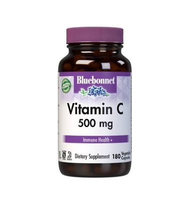 Bluebonnet - Vitamin C 500 mg - 180 Veg Capsules