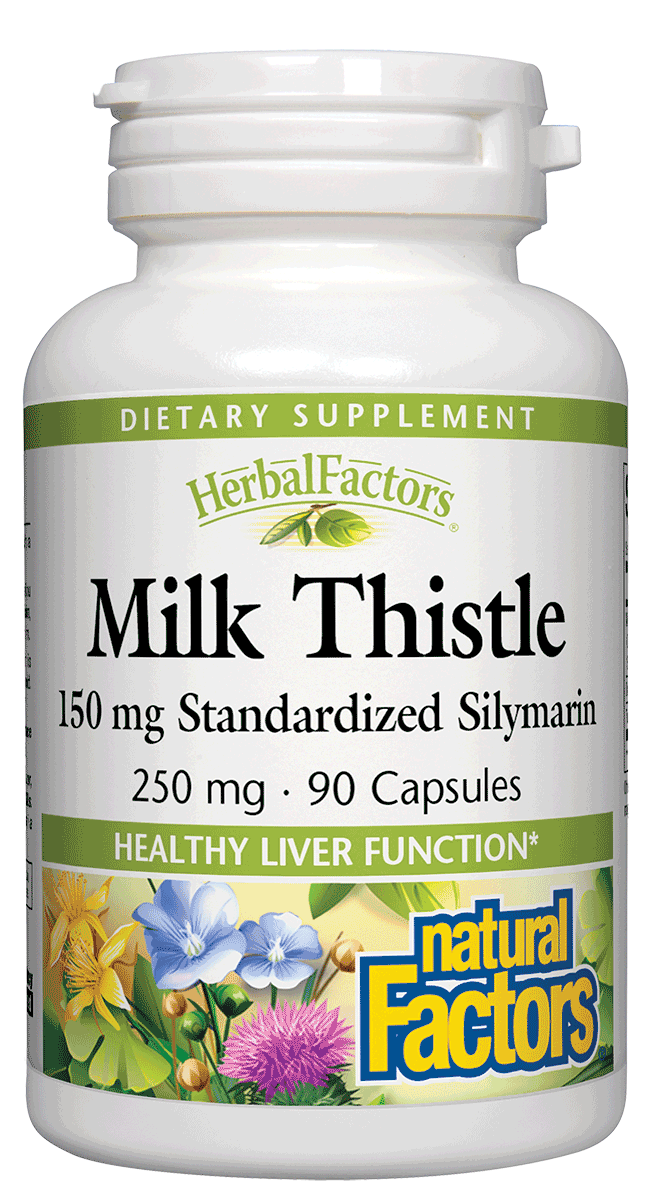 Natural Factors - Milk Thistle 250 mg 80% Silymarin - 90 Capsules