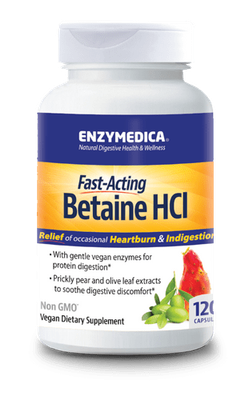 Enzymedica - Betaine HCL - 120 Capsules Enzymedica - Betaine HCL - 120 Capsules