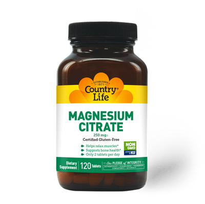 Country Life - Magnesium Citrate 250 mg - 120 Tablets