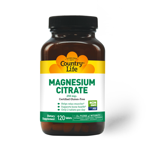 Country Life - Magnesium Citrate 250 mg - 120 Tablets