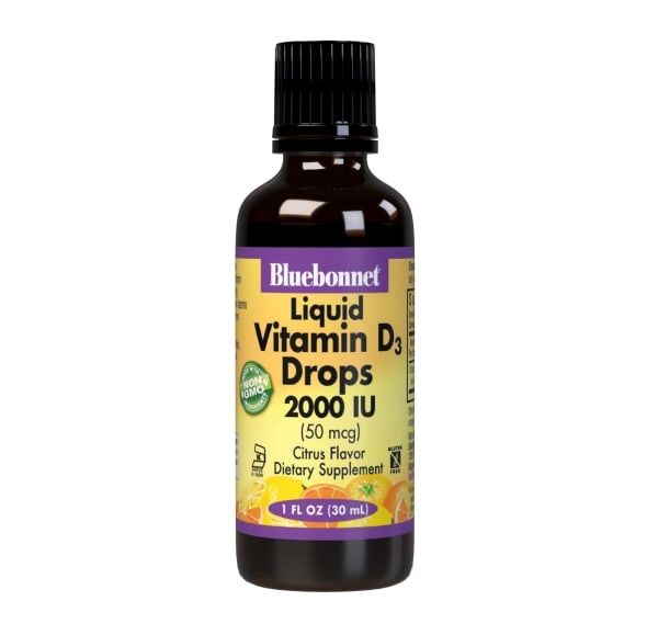 Bluebonnet - Liquid Vitamin D3 Drops Natural Citrus - 1 oz
