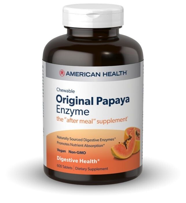 American Health - Original Papaya Enzyme Chewable Tablets - 600 Tablets