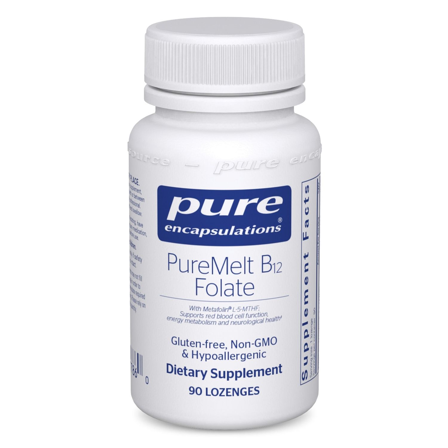 Pure Encapsulations - B12 Folate Melt - 90 Lozenges