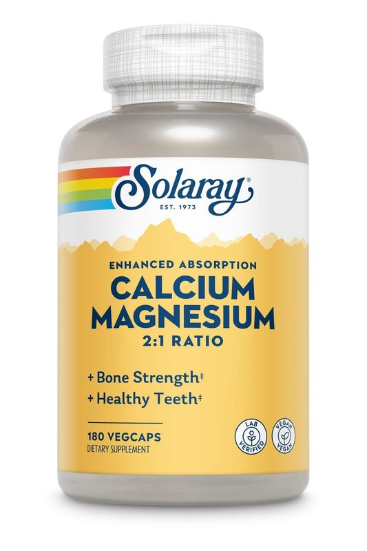Solaray - Calcium and Magnesium - 180 count