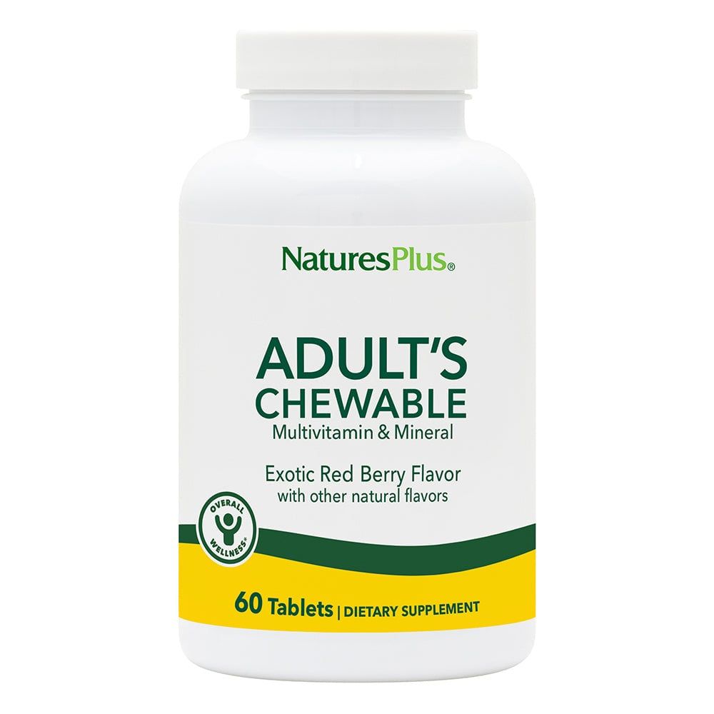 Natures Plus - Adult Chewable Multi Red Fruit - 60 Chewables