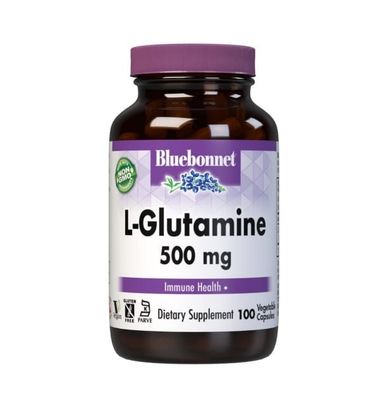Bluebonnet - L-Glutamine 500 mg - 100 Veg Capsules