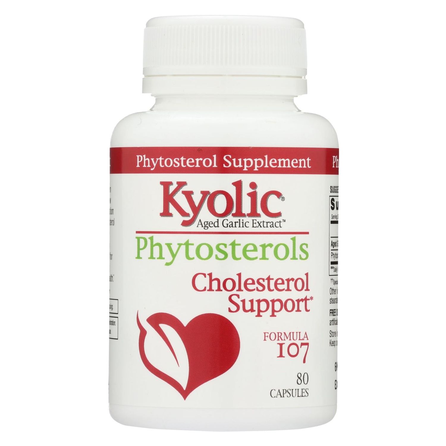 Kyolic - Phytosterols Formula 107 - 80 Capsules