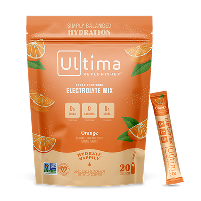 Ultima - Box of Orange Electrolyte Powder - 20 Sticks