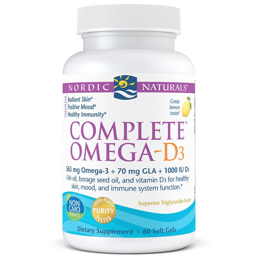 Nordic Naturals - Complete Omega-D Lemon - 60 count