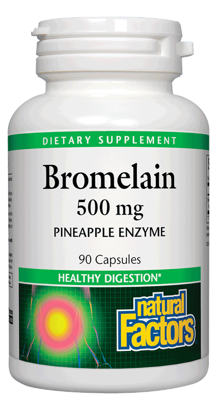 Natural Factors - Bromelain 500 mg - 90 Capsules