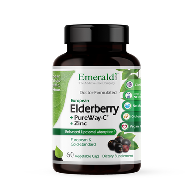 Emerald Labs - Elderberry Plus Vitamin C and Zinc - 60 Capsules